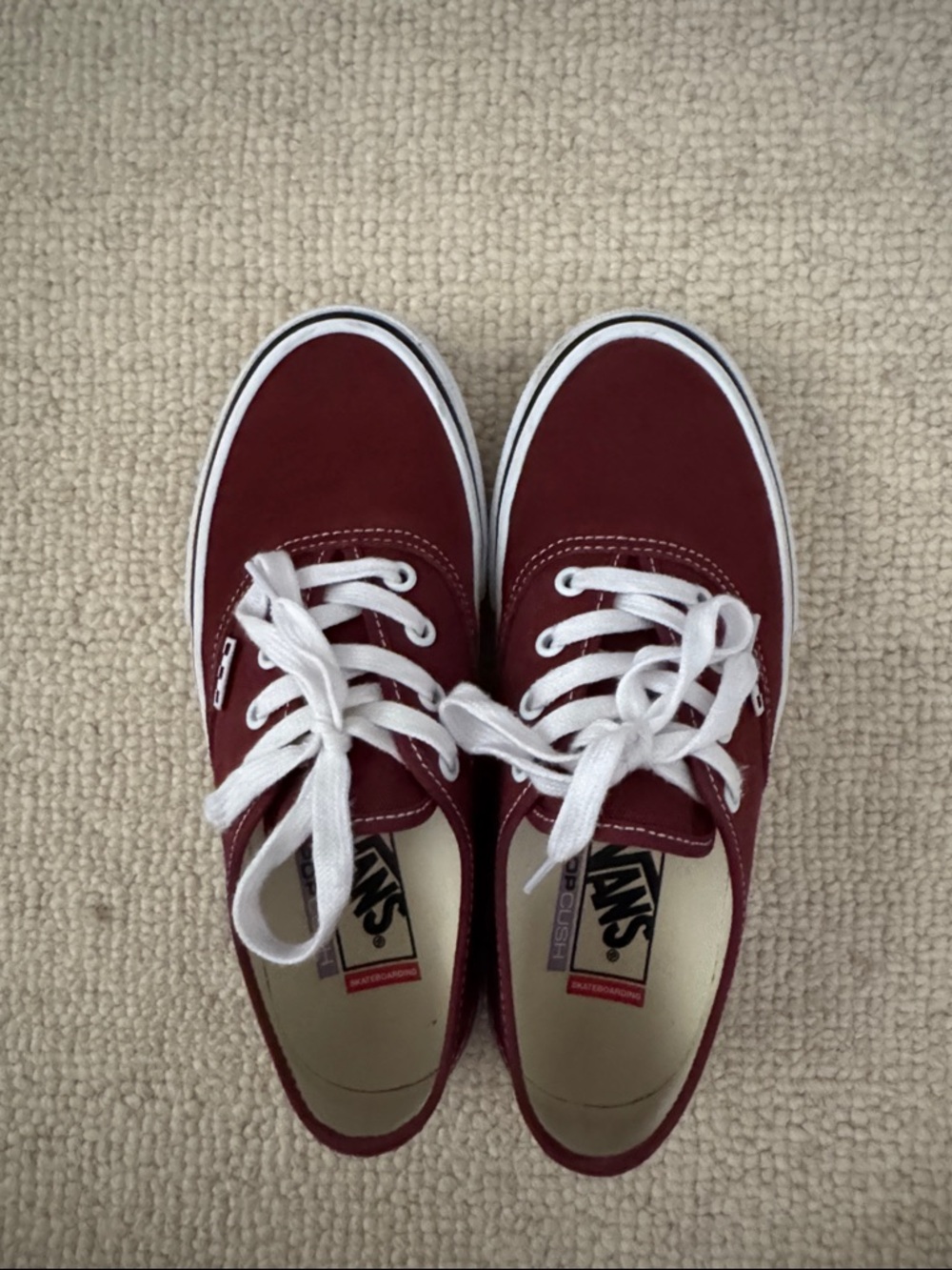 Vans Maroon Authentic Sneakers